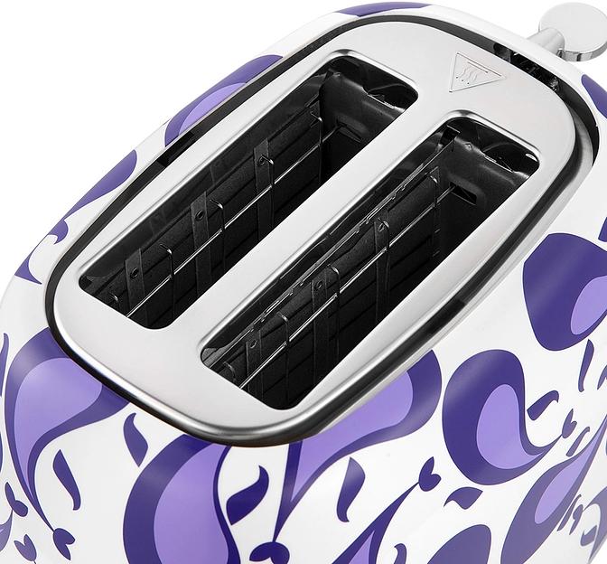 Тостер Kitfort КТ-6863 1080Вт белый/фиолетовый фото 2