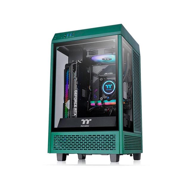 Компьютерный корпус Thermaltake The Tower 100 Racing Green без Б/П CA-1R3-00SCWN-00 фото 1
