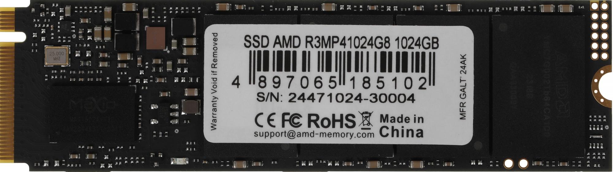 Накопитель SSD AMD PCIe 4.0 x4 1TB R3MP41024G8 Radeon M.2 2280 фото 1