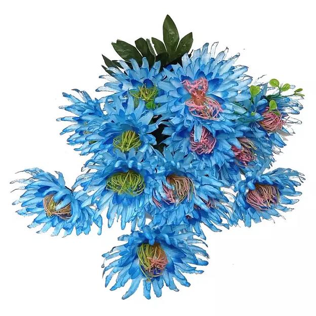 Букет с васильками 18 голов 54см 472-784 фото 3