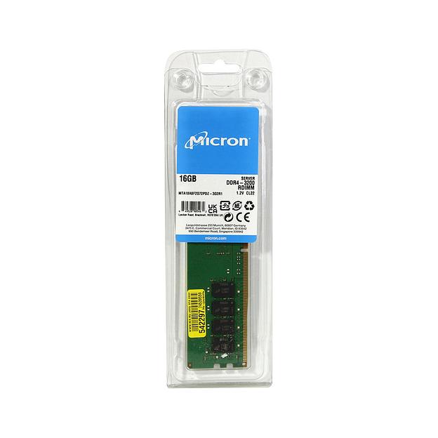 Модуль памяти Micron DDR4 ECC RDIMM 16GB MTA18ASF2G72PDZ-3G2 фото 2