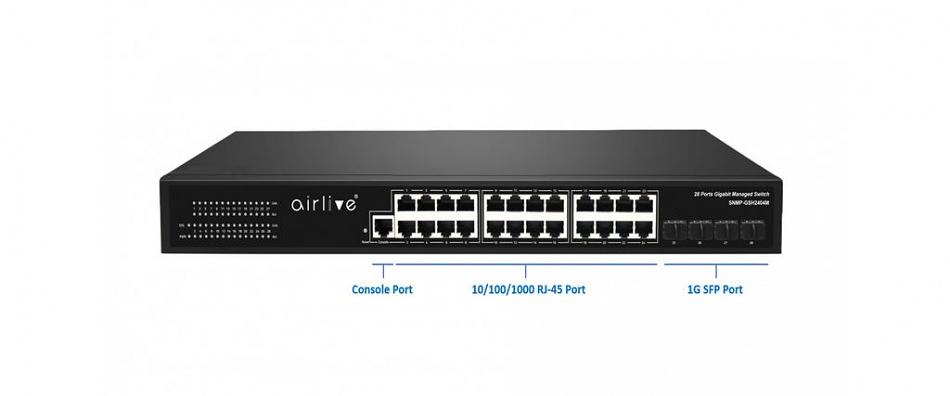 Коммутатор AirLive SNMP-GSH2404M фото 1