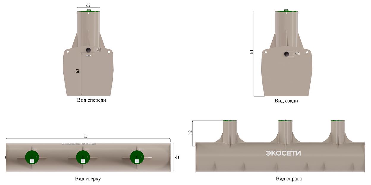 Горизонтальный нефтеуловитель c пескоуловителем и фильтром ОВМ «Хавас» фото 4