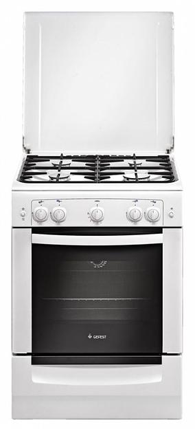 Плита Газовая Gefest ПГ 6100-01 белый реш.чугун фото 1