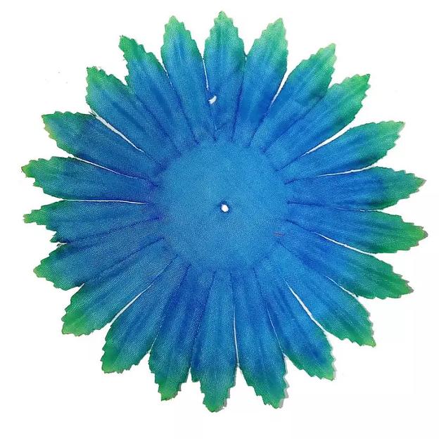 Заготовка для хризантемы 2018-07 Синяя зелён.кант (x1) 13,5см 1325шт/кг фото 1
