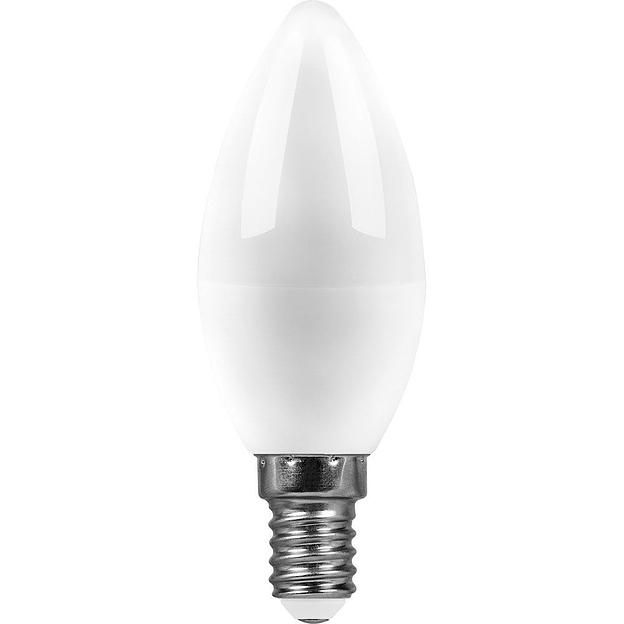 Лампа светодиодная LED 11вт E14 дневной матовая свеча фото 1