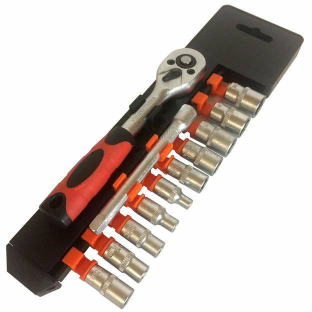 1/4" Трещотка С Шестигранными Головками 12шт MLG 6607B фото 1