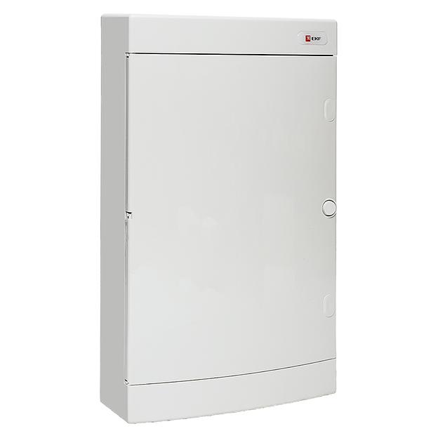 EKF ux-3m-nw Щит слаботочный навесной "Unix" белая дверь 3 габарит 485x287x112 IP40 фото 2