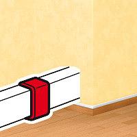 Накладка на стык шириной 40мм белая фото 1