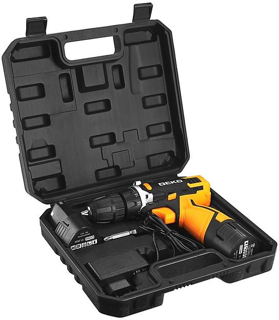 Дрель-шуруповерт Deko DKCD12V аккум. (кейс в комплекте) (083-1006) фото 4