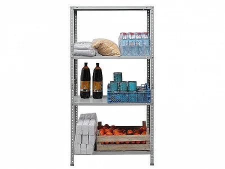 Стеллаж ES 150KD/75x30/4 (120 кг на секцию) оцинкованный ОПТ фото 4