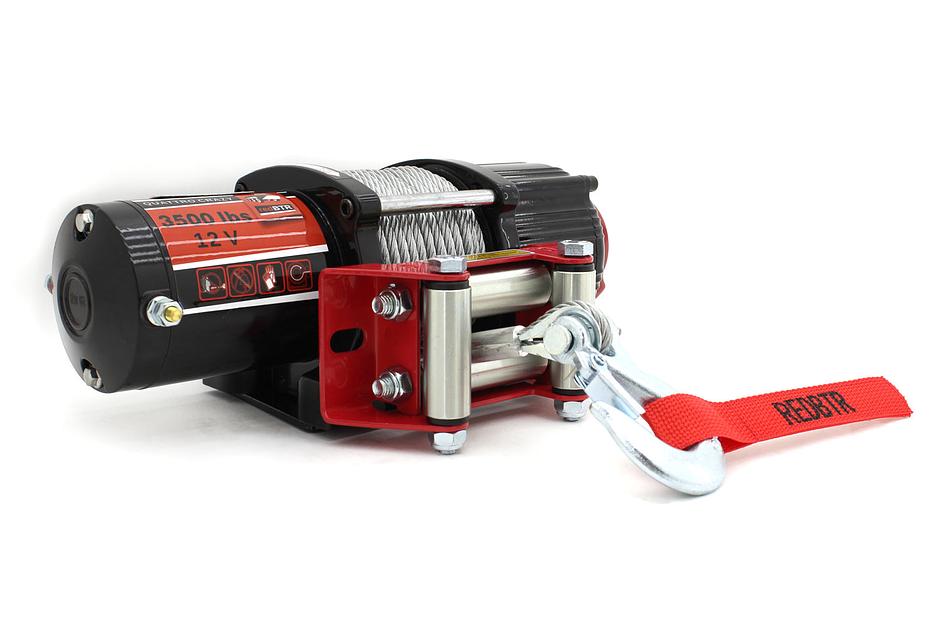 Лебедка для квадроцикла 12В 3500 lbs стальная ОПТ фото 6