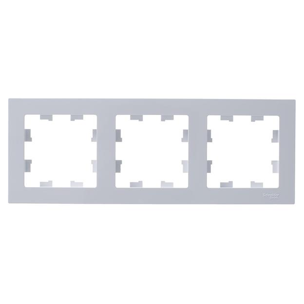 Systeme electric ATN000103 ATLASDESIGN 3-постовая РАМКА, универсальная, БЕЛЫЙ фото 5
