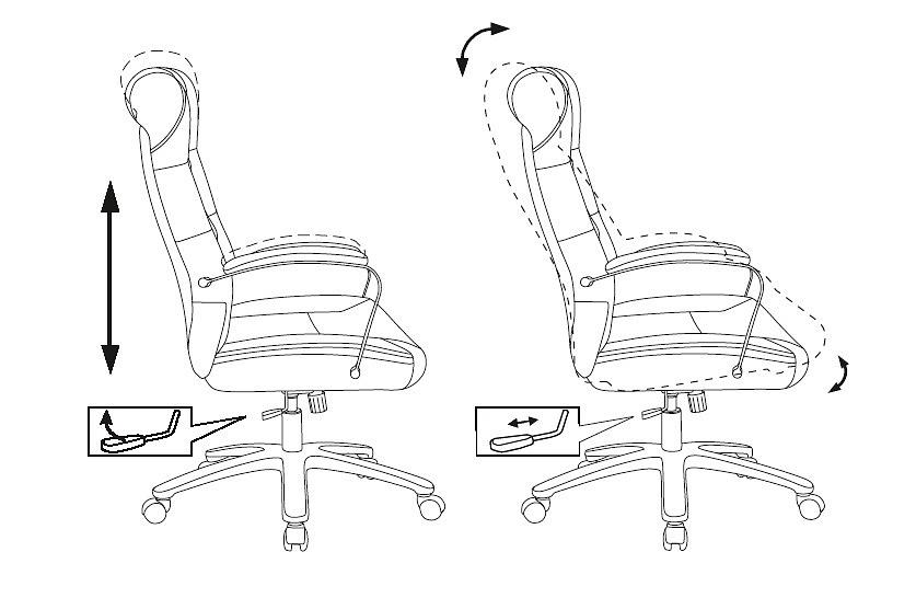 Кресло руководителя Бюрократ T-9928SL Fabric черный Italia Black крестов. металл хром фото 8
