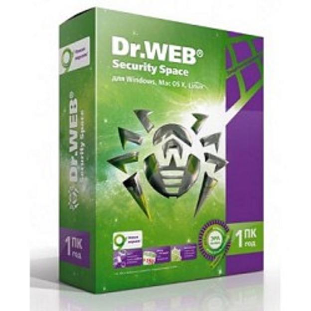 ПО DR.Web Security Space 1 ПК/1 год (BHW-B-12M-1-A3) [351280] фото 1