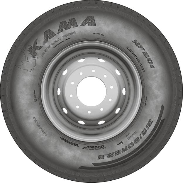 Автошина грузовая (рулевая) КАМА NF 201 245/70 R19.5 фото 2