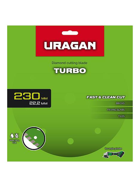 URAGAN TURBO 230 мм, диск алмазный отрезной сегментированный (36706-230) фото 3