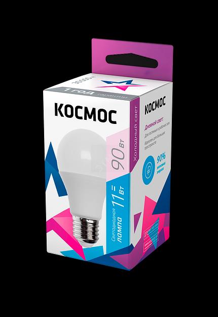 Лампа светодиодная LED 11Вт 220В Е27 D60х108 6500К дневной 880 лм A60 фото 1