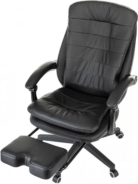Кресло руководителя Бюрократ T-9950MSG-F черный эко.кожа крестов. пластик подст.для ног фото 9