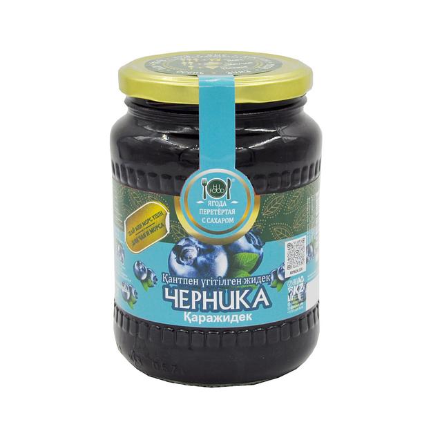 Ягода перетёртая с сахаром «HiFood» Черника 850 г ОПТ фото 1