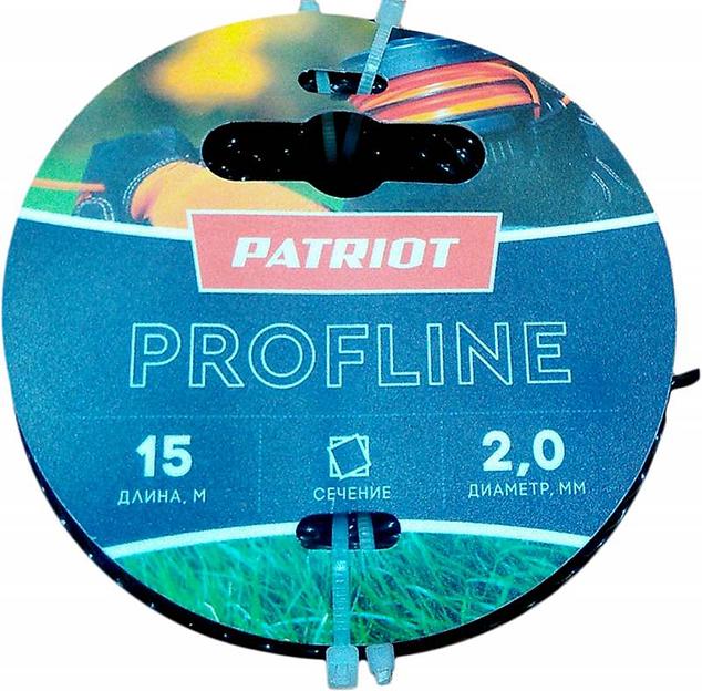 Леска для садовых триммеров Patriot Profline d=2.0мм L=15м (805402201) фото 1