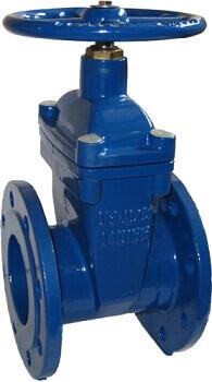 Задвижка клиновая с обрезиненным клином ABRA-A40-16(G)-150 Ду150 Ру10/16 со штурвалом фото 1