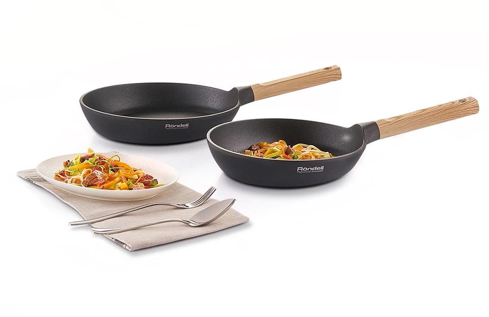 Сковорода Rondell Magnate RDA-1241 круглая 24см покрытие: Xylan Plus ручка несъемная (без крышки) черный фото 7