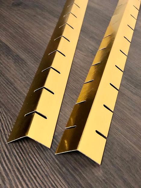 Решетка-разделитель универсальная, компл 2 шт 70х5,5 см золото фото 1