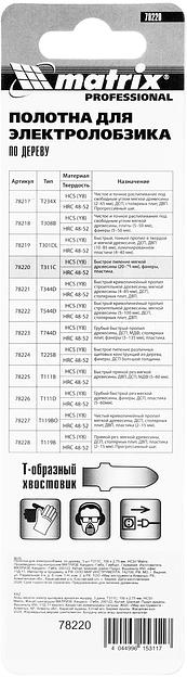 Набор пилок по дер./плас. Matrix 78220 3пред. (лобзики) фото 6
