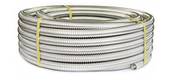 Гофротруба из нержавеющей стали AISI 304, DN 20 мм, отожженная (бухта 20 м) фото 1