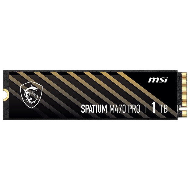 Твердотельный накопитель SSD MSI M.2 2280 1TB SPATIUM M470 PRO Client SSD S78-440L0J0-P83, PCIe Gen4x4 with NVMe фото 2