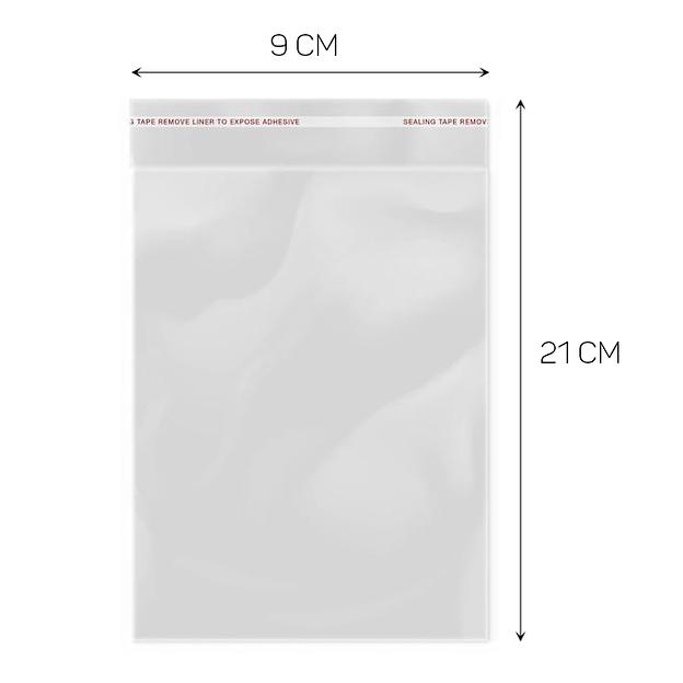 Пакет БОПП с клеевым краем 9*21см - 500 шт фото 1