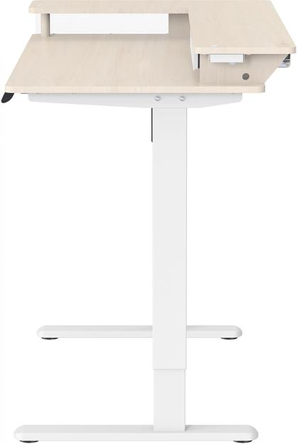 Стол для компьютера Cactus CS-EDL-DWT столешница ДСП светлый дуб каркас белый 120x71x60см фото 4