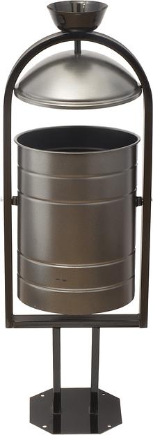 Урна металлическая 1050х370х300 мм бронзовая фото 1