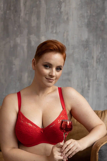 Бюстгальтер АйЛайк модель № 888 цвет красный ОПТ фото 4