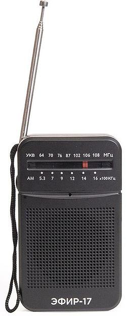 Радиоприемник портативный Сигнал Эфир-17 черный фото 1