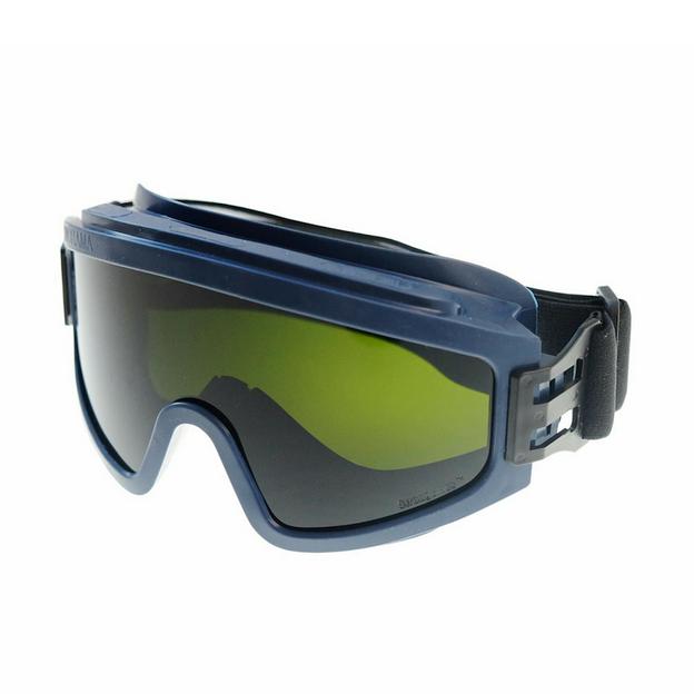 Очки защитные закрытые с непрямой вентиляцией ЗН11 PANORAMA StrongGlass (5 РС) (панорамное защитное стекло с непрямой вентиляцией, темно-зеленые, -5°C +55°C) РОСОМЗ 21134 фото 1