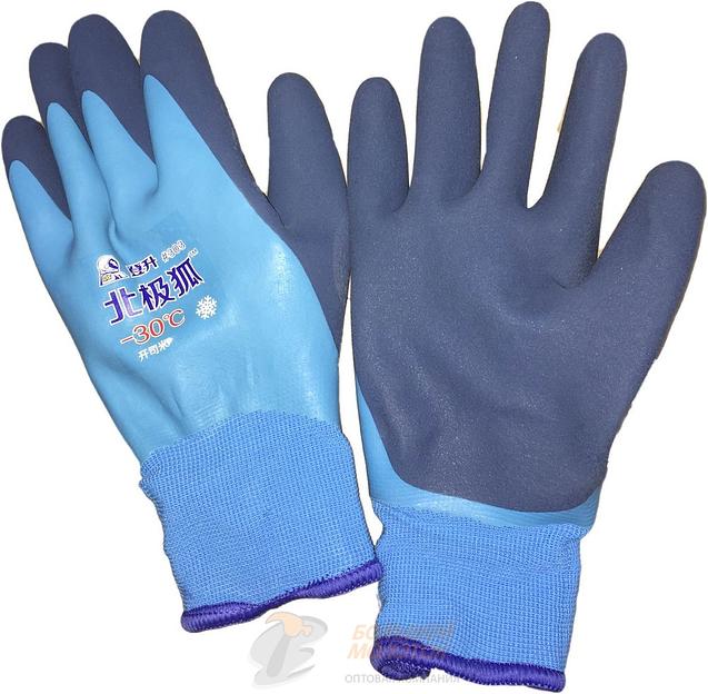 Перчатки морозостойкие, двойной облив -30° #303 /10 /100 /200 фото 1
