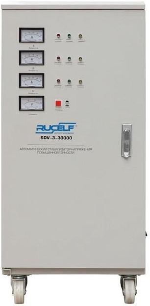 Стабилизатор напряжения Rucelf SDV-3-30000 30кВА трехфазный белый фото 2