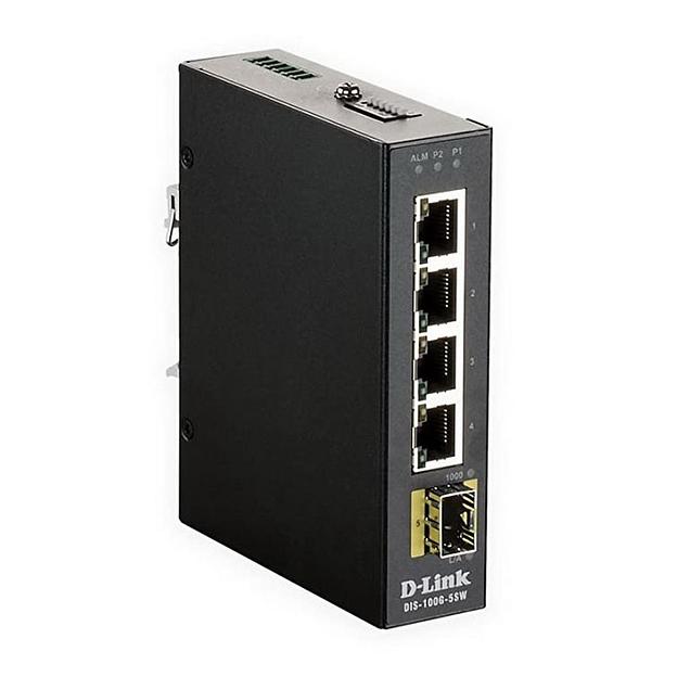 Коммутатор D-Link DIS-100G-5SW DIS-100G-5SW/A1A 4G 1SFP неуправляемый фото 1