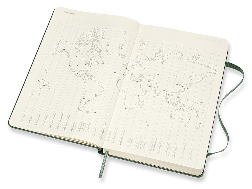 Ежедневник Moleskine CLASSIC Large 130х210мм 400стр. зеленый фото 4