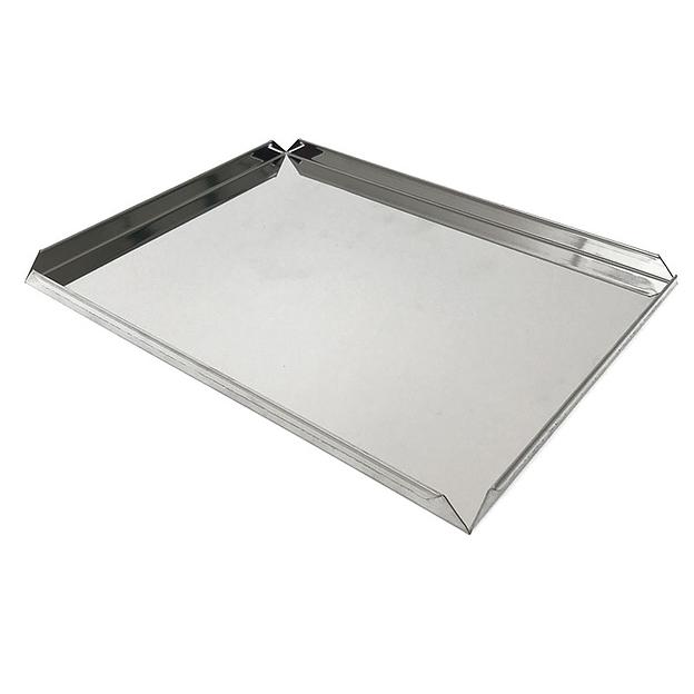 Противень витринный 400х300 мм высота 20 мм 4 борта нержавеющая сталь фото 1