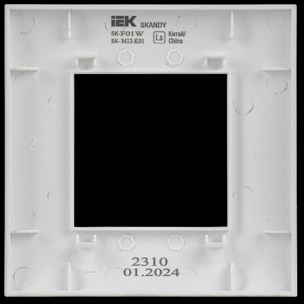 SKANDY Рамка 1-местная SK-F01W арктический белый IEK фото 6