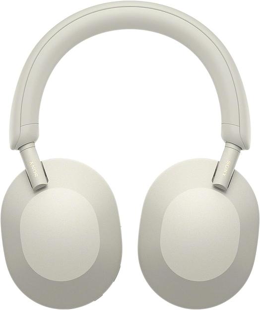 Гарнитура мониторные Sony WH-1000XM5 1.2м белый беспроводные bluetooth оголовье (WH1000XM5/S) фото 3