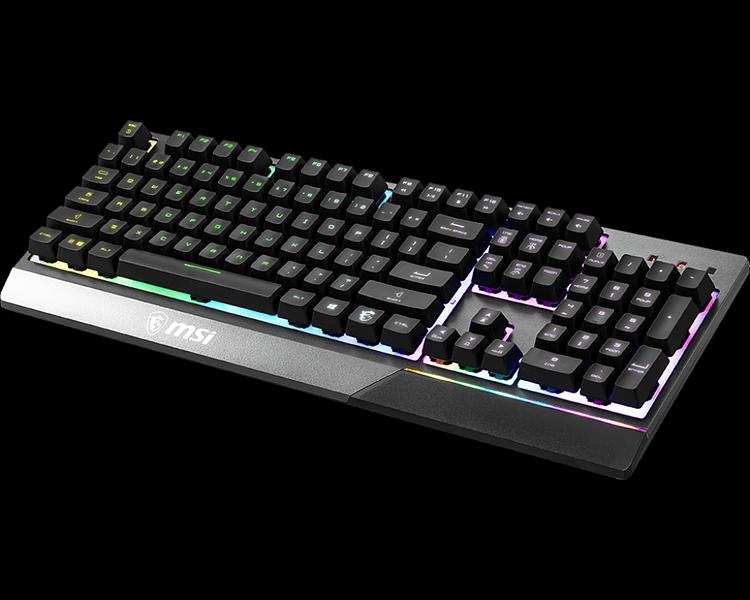 Клавиатра проводная Gaming Keyboard MSI VIGOR GK30, Wired, Mechanical-like plunger switches. 6 zones RGB lighting with several lighting effects. Anti-ghosting Capability. Water Resistant (spill-proof), Black (S11-04RU236-CLA) фото 3