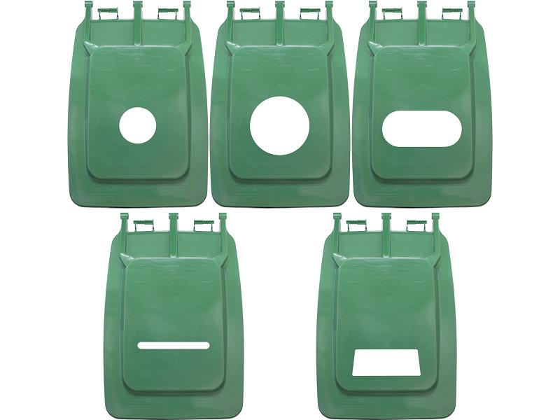 Мусорный контейнер 360л. зелёный фото 2