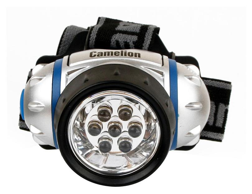 Фонарь налобный Camelion LED5310-7F3 серебристый/черный лам.:светодиод. AAAx3 (7534) фото 1