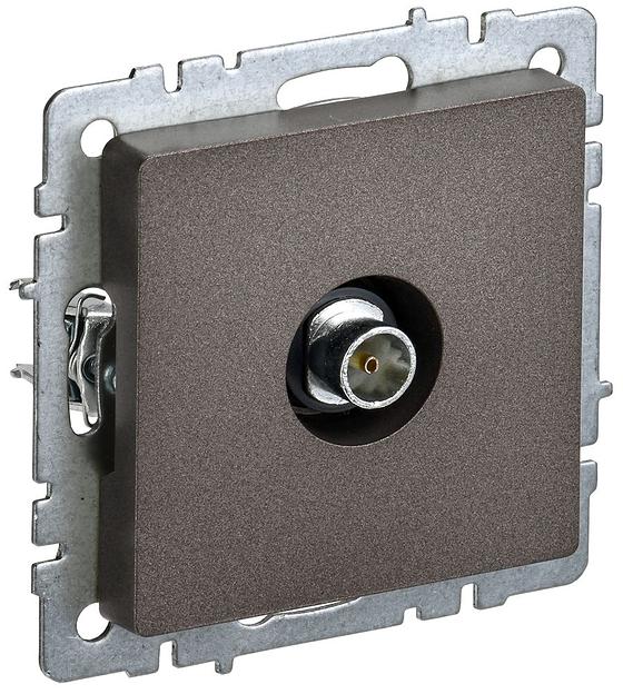 IEK BR-A10-O-K45 BRITE Роз. TV оконечная РТВ11-0-БрТБ бр. фото 1