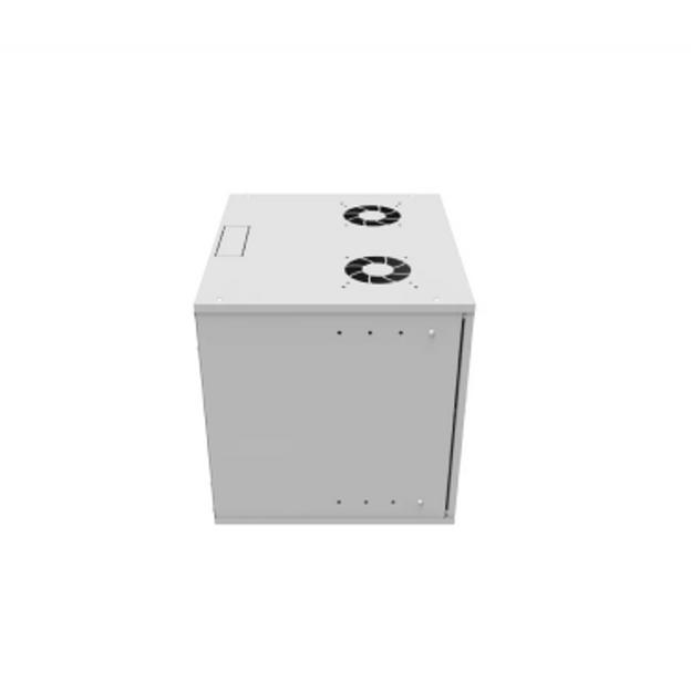 Шкаф телекоммуникационный настенный 9U, 523х600х465мм серия LITE (стеклянная дверь) фото 2