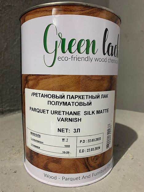 Лак паркетный полуматовый Innova Polimer прозрачный, 3 л фото 1